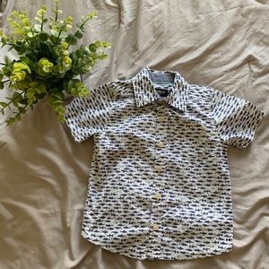 Toddler Shark button down